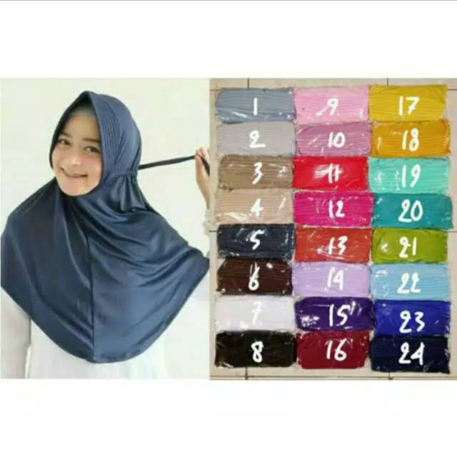 Serut Jokowi / Khimar serut / hijab jilbab serut /jilbab instan