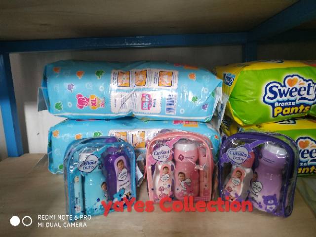 Cussons Perlengkapan mandi bayi cusson baby kado set murah meriah mini bag pink ungu biru