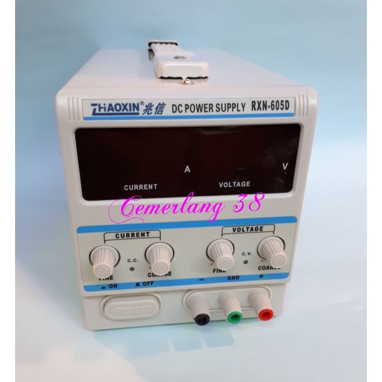 DC Regulator Voltase Power Supply Adjustable 60V 5A 3 digits - Regulated RX605D