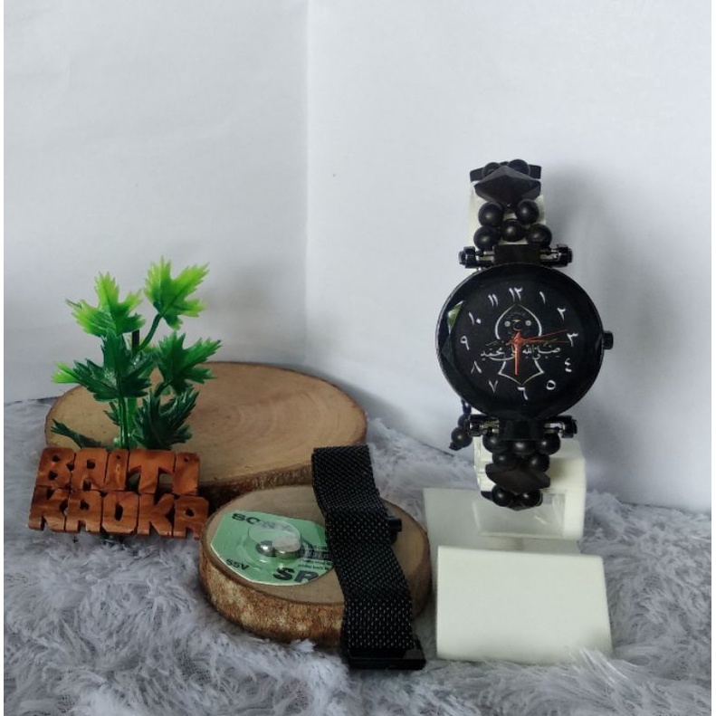 jam tangan kaoka kokka hitam cewek