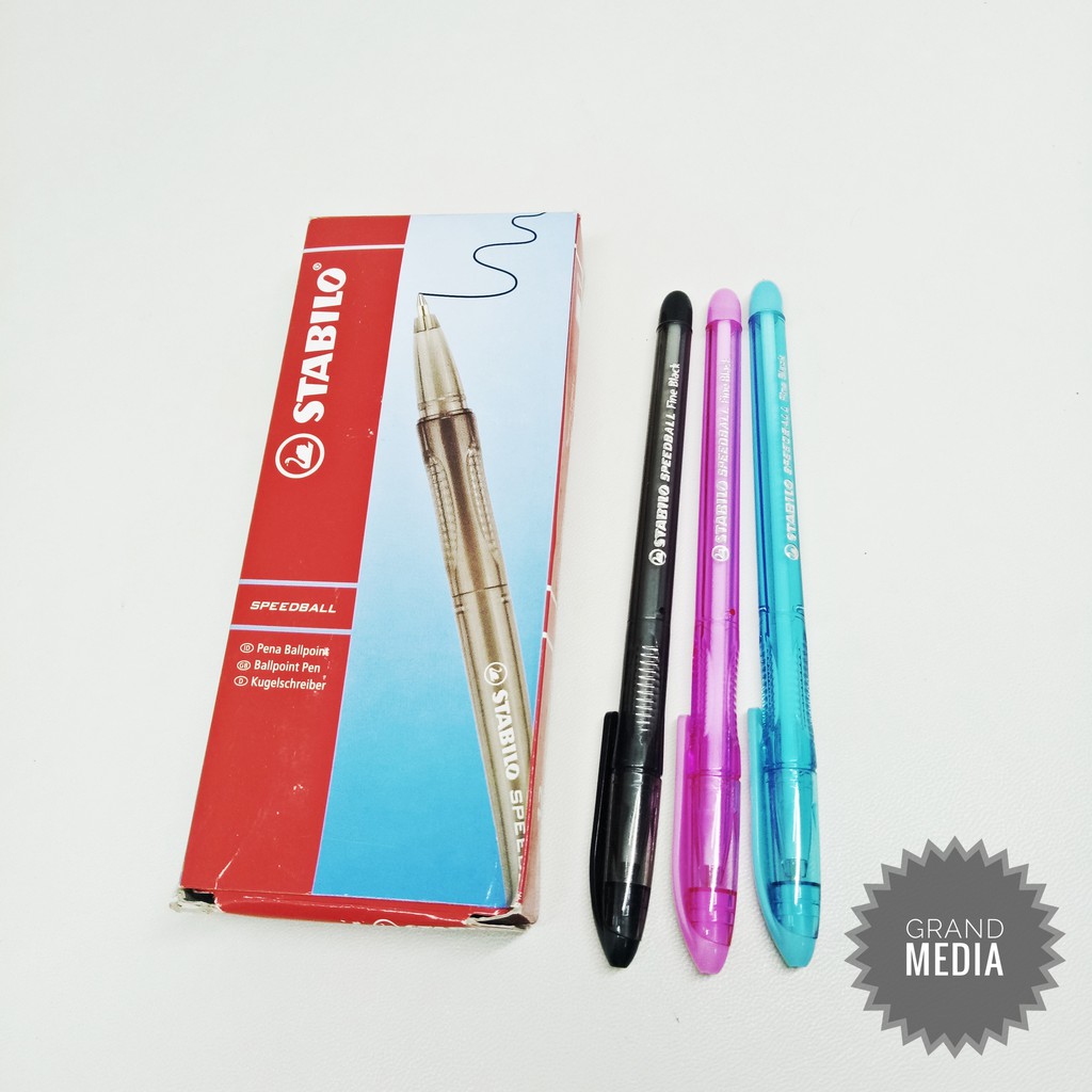  GRAND MEDIA BALLPOINT PENA  PULPEN STABILO  SPEEDBALL 