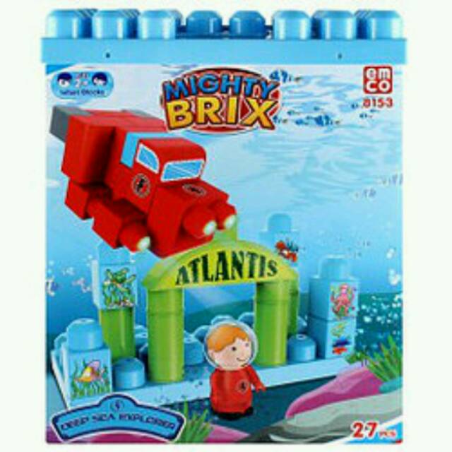 SALE... SALE...Mainan Anak Lego/Block/EMCO MIGHTY BRIX ATLANTIS 27Pcs
