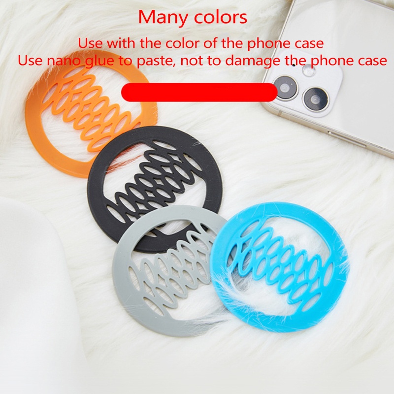 Btsg Grip Silikon Elastis Ultra-Tipis Mesh Holder Untuk Tangan Smartphone Strap