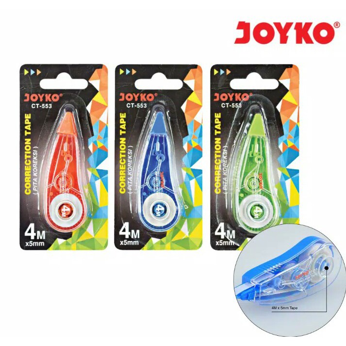 

Correction Tape Tip-Ex Kertas JOYKO CT-553