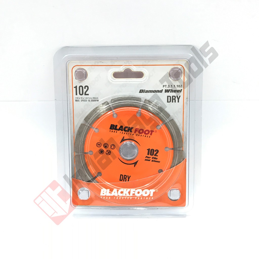 BLACKFOOT Diamond Wheel DRY 4 Inch Kering - Mata Potong Keramik Gerinda Blade