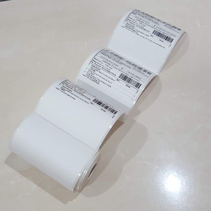 Stiker Label Thermal 78X95 Isi 250 Label Barcode Thermal 78x100 76x60 Xprinter XP360B XP420B XP365B