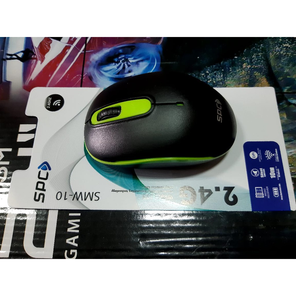 Mouse wireless SPC SMW-10 garansi 1 tahun bonus baterai