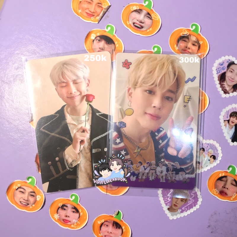 pc photocard namjoon rm memories 2020 & rpc deco kit bts jimin jm