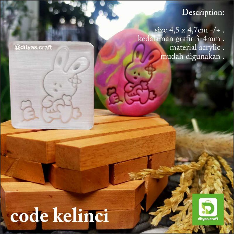 

soap stamp / stempel sabun / code kelinci