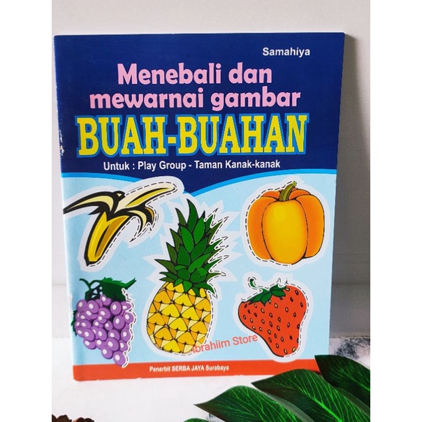 (SERI MENEBALI DAN MEWARNAI GAMBAR) BUKU MEWARNAI ANAK / BUKU ANAK ANAK EDUKASI MENGENAL DAN MEWARNA UNTUK PAUD DAN TK