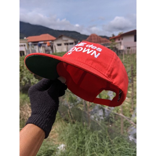 topi pria original branded snapback vintage COMME DES F CK DOWN