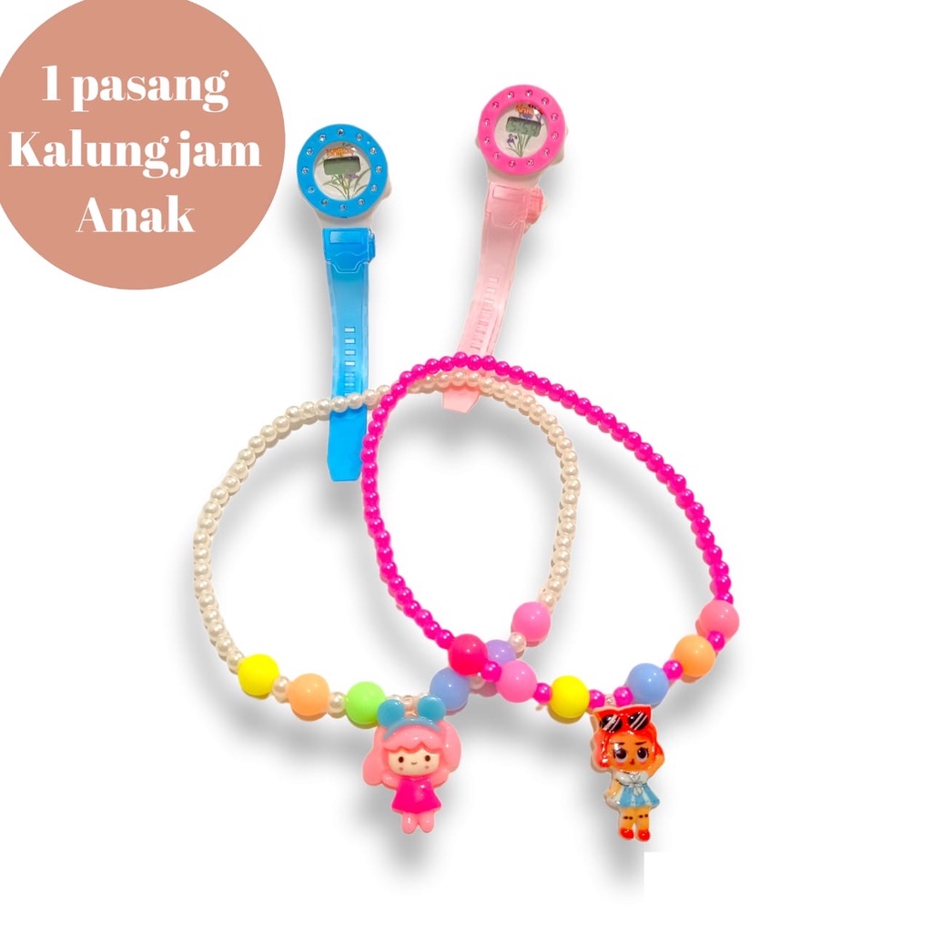 [AC] Aksesoris Anak Kalung Dan Jam Tangan aktif  Anak Lucu