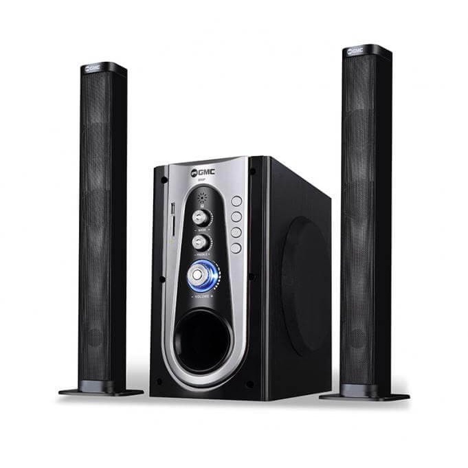 Speaker GMC Salon Aktif USB Memori Speker 886P Bluetooth - Perak