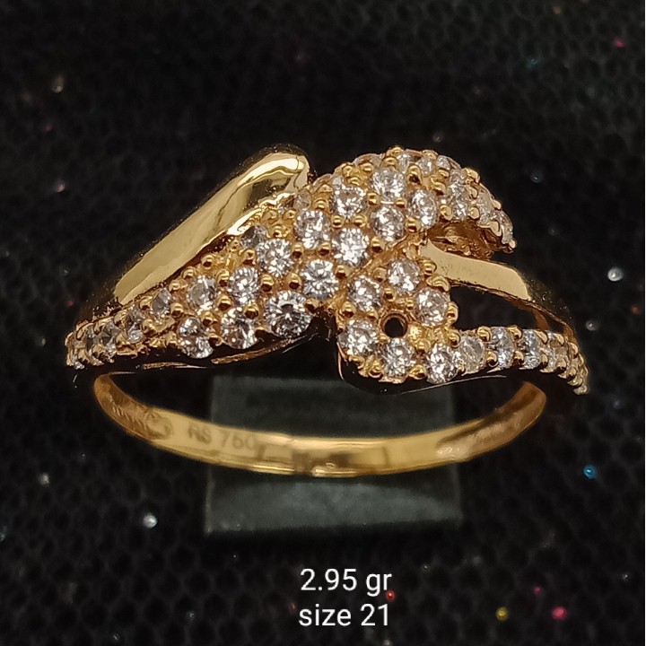 Cincin Emas 17K - 2.95 gr Kadar 750 - 1407