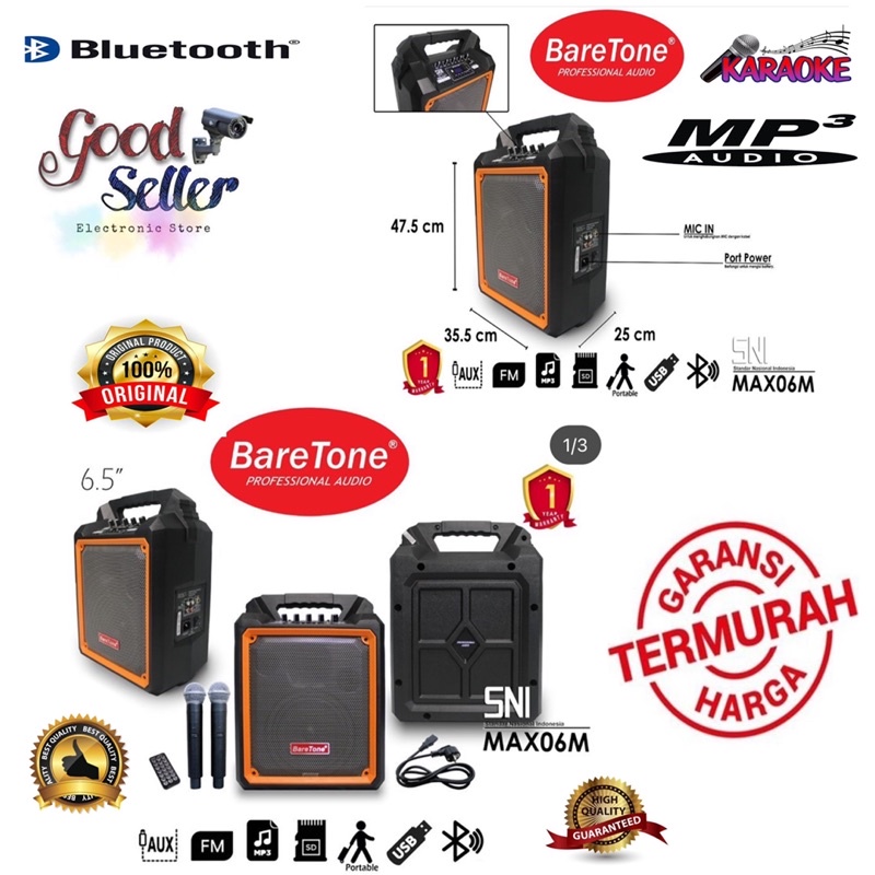 Portable Speaker Meeting Baretone MAX 06 ORIGINAL PRODUK