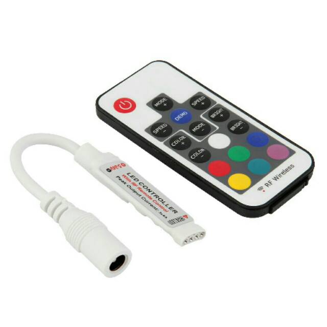 Remote Driver Controller Modul Led RGB Strip 5050 3528 - 17 Tombol Wireless Tanpa Kabel