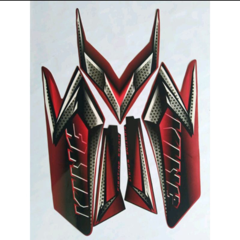 stiker striping rx king 2008 merah