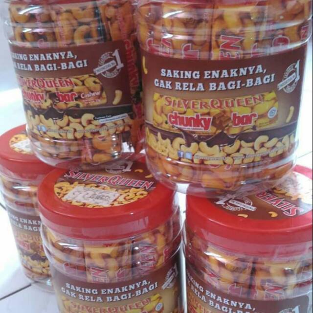 

Silverqueen Chunky bar Rp. 95.000/toples isi 12x33 gr