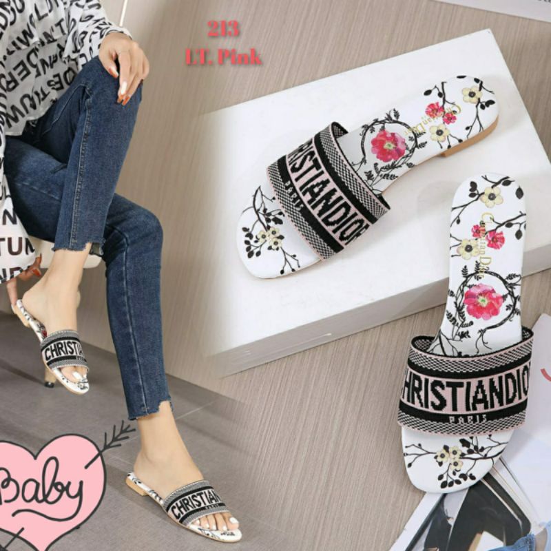 SANDAL WANITA NEW ARRIVAL SLIPPER SLOP FLAT KODE.213/218