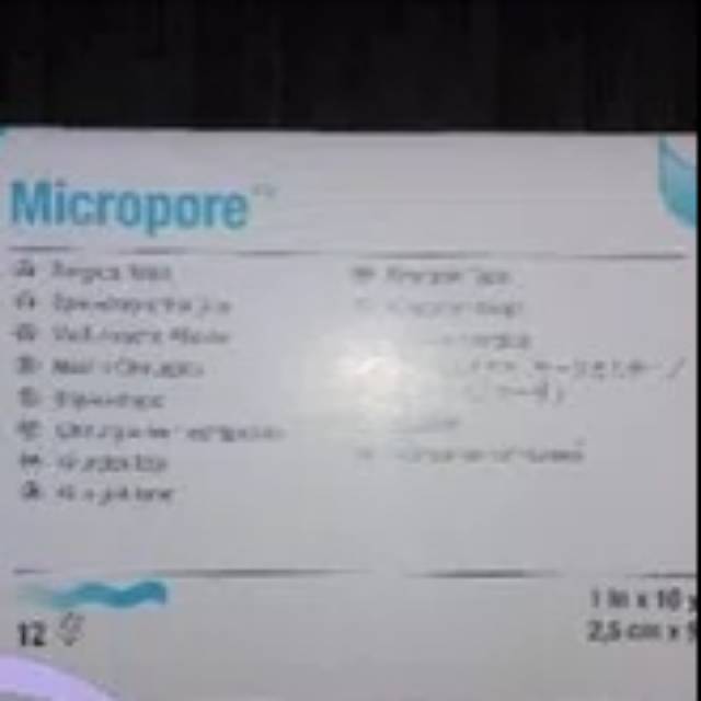 

Micropore 3M original ukuran 1 inchi x 10 yard/2,5cm x9,1m