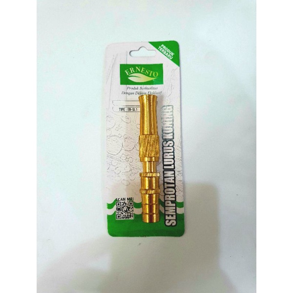 Kepala semprotan air lurus kuningan Ernesto / nozzle spray