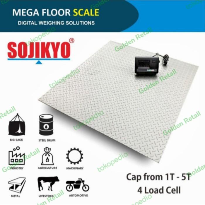 Alat Ukur Timbangan Lantai 2 Ton Sojikyo Mfs Series 2 Ton