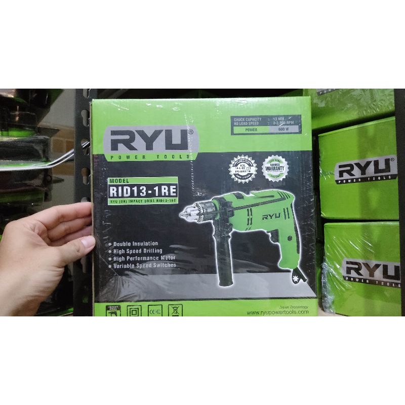 RYU mesin bor 13mm RID 13-1 RE Impact Drill - Mesin Bor beton tembok ORIGINAL