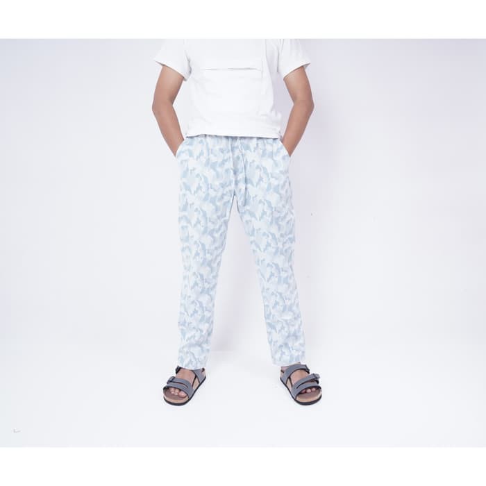 Promo Celana Panjang Pria Muslim Le Couture Abstarak Biru - S Berkualitas