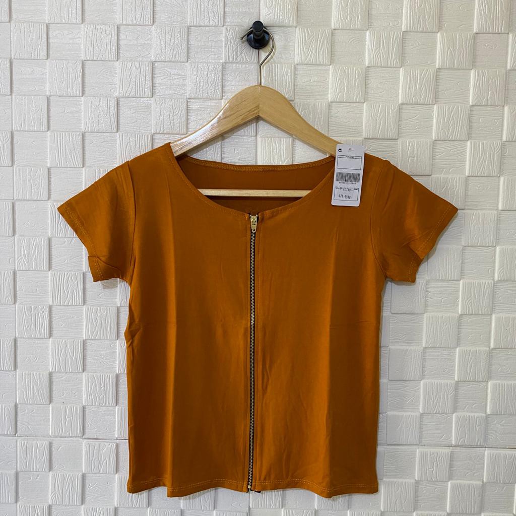 atasan kaos crop zipper lengan pendek wanita/atasan crop wanita/kaos crop sleting/zipper/kaos zipper/crop top zipper/kaos wanita/atasan wanita/crop top/kaos sleting pendek wanita/atasan murah/kaos murah/syafiqa_14-6