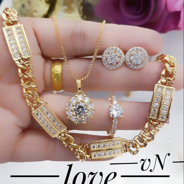 Xuping set perhiasan lapis emas 24k 2905