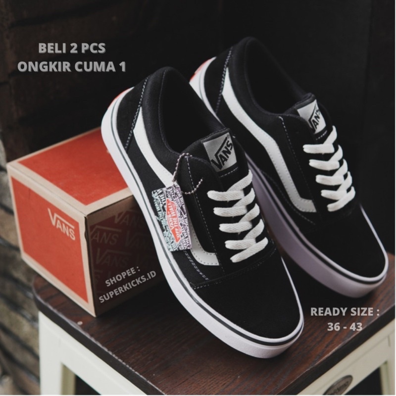 SEPATU PRIA VANS KASUAL HITAM OLDSKOOL /PUTIH PRIA LAKI COWOK VENS OLAHRAGA LARI RUNNING KEREN BISA COD!!