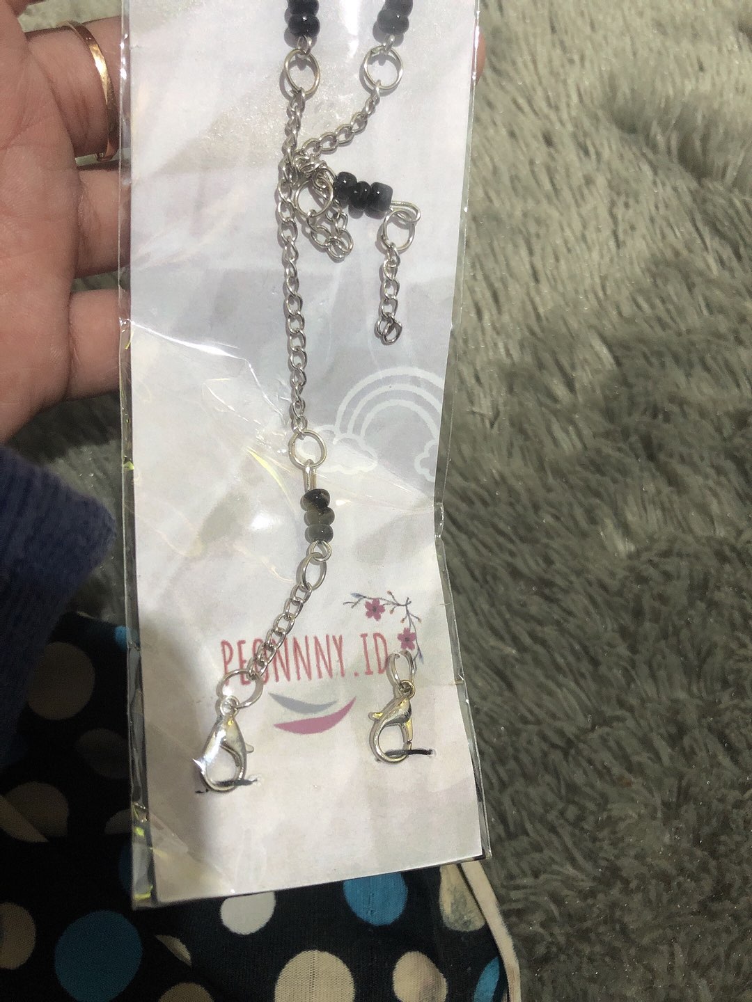 Line Black | Kalung Masker | Black Edition