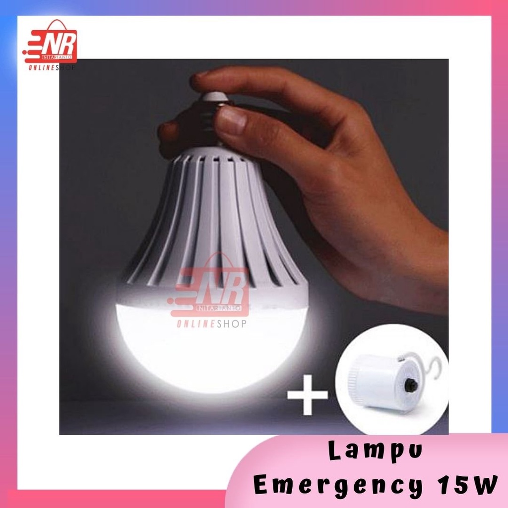 Lampu bohlam emergency 15w / lampu led bohlam / lampu emergency