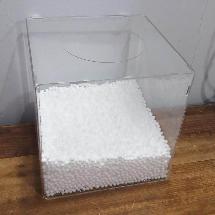 

acrylic box for lucky dip kotak undian plus bulir sterofoam