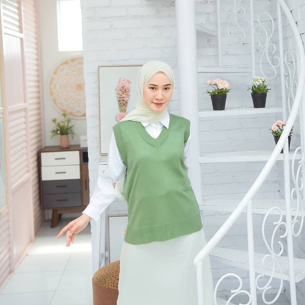 Nara Grosir - Villo Vest l Sweater Polos l Sweater Pria dan Wanita