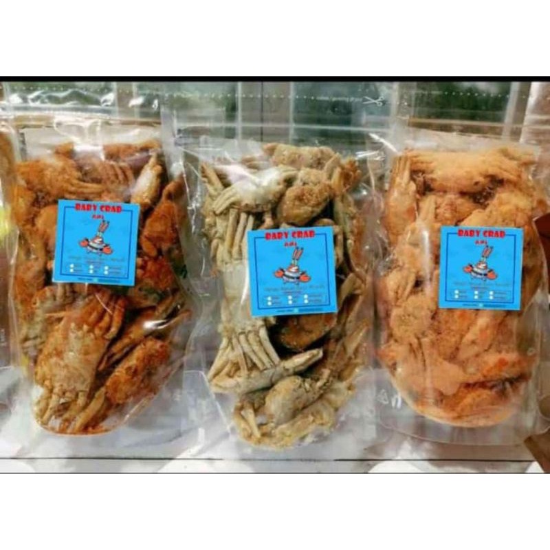 

Kepiting Crispy Cemilan Seafood Termurah Terenak Bumbu Kluget original dari Pesisir