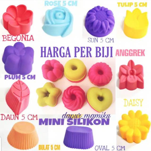 DAPURMAMI MINI SILICONE CETAKAN COKLAT PUDING AGAR JELLY Silikon