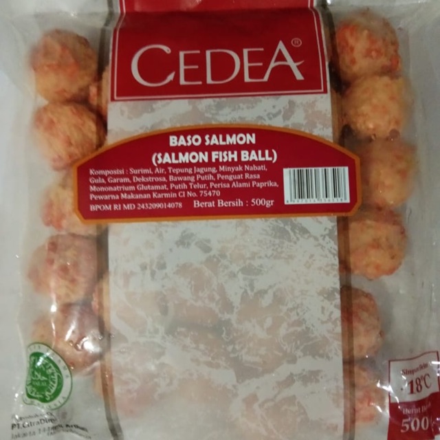 Cedea Salmon Ball 500g Shopee Indonesia