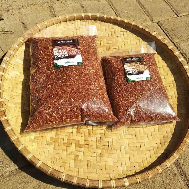 ( 2.5kg ) Beras Merah Pulen Asli TORAJA beras diet dan diabetes COD MAKASSAR