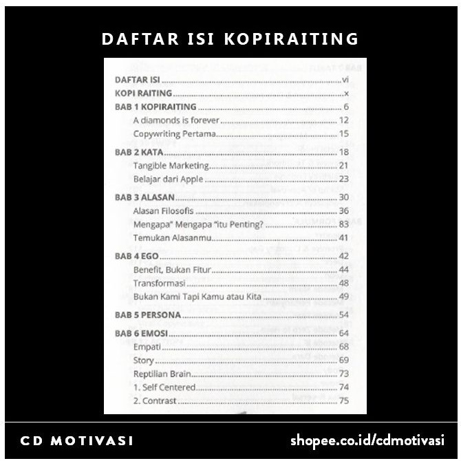 Kopiraiting Buku Copywriting Nomor 1 di Indonesia - Saripati Copywriting Dalam Satu Buku - Ilmu Paling Penting Dalam Pemasaran-1
