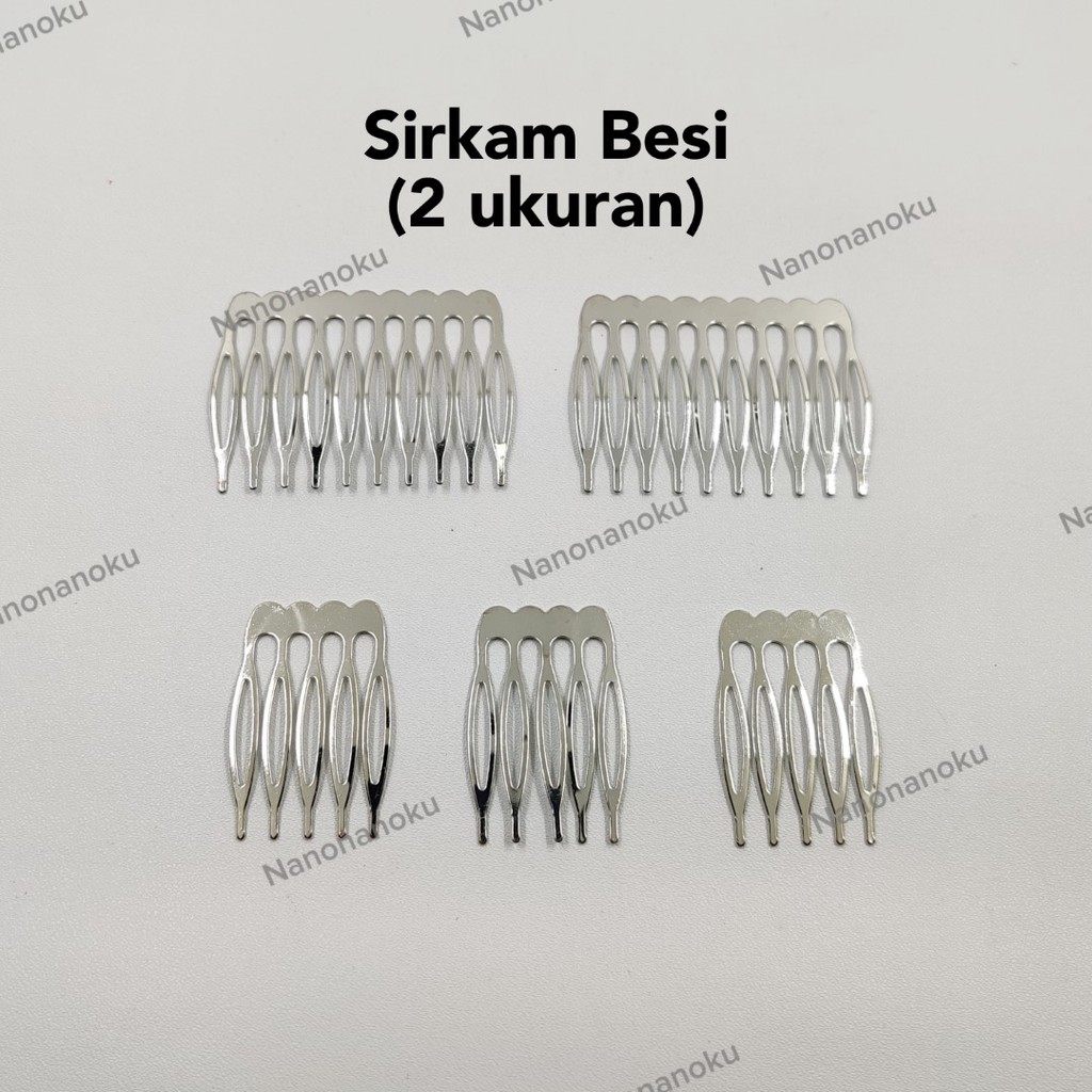 [20 pcs] Sirkam Rambut Besi 2 Ukuran