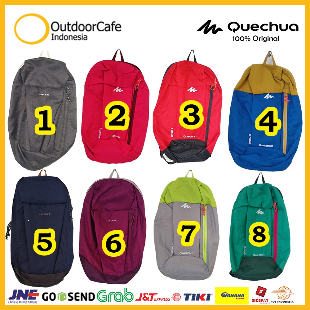 Tas Ransel Gunung Hiking Mini Backpack Daypack Harian Summit Quechua NH100 Arpenaz 10 L Original