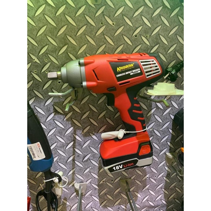 #####] Krisbow Mesin Impact Wrench Cordless IMPACT WRENCH Mesin pembuka baut