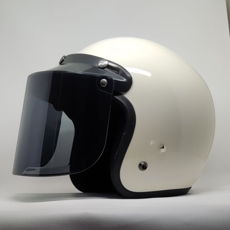 Helm Bogo Wanita Helm Bogo Polos Helm Retro Dewasa SNI