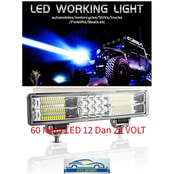 Lampu Tembak CWL Cree 60 Mata LED &amp; 28 Mata LED 12V Dan 24V Lampu Sorot Mobil &amp; Motor