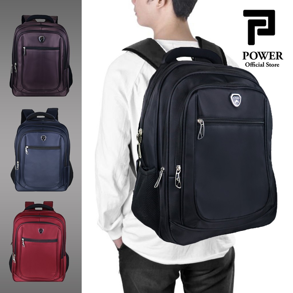 PL Power Tas Laptop Pria Ransel Polo Import Dual USB Tas Punggung Pria size 18 inc Ransel Pria Trendy