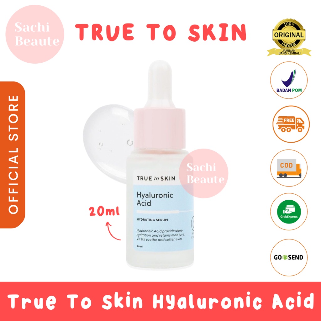 True to Skin Hyaluronic Acid Hydrating Serum (Pure Mini HA, Vit B5, Allantoin)