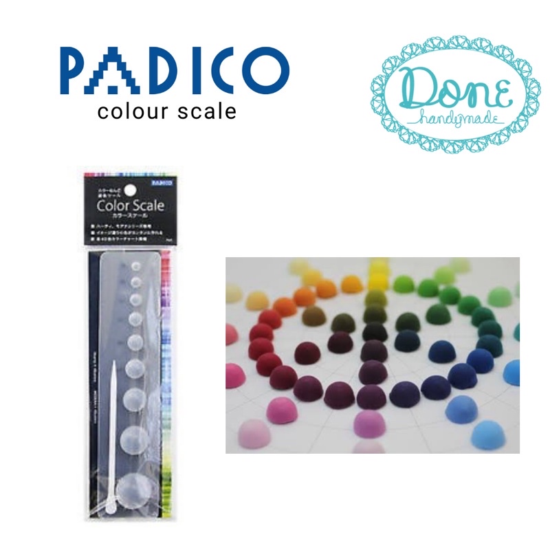 Original padico colour scale color scale alat takar clay alat takar resin alat campur warna palet donehandymade done handymade jual bahan kerajinan tangan