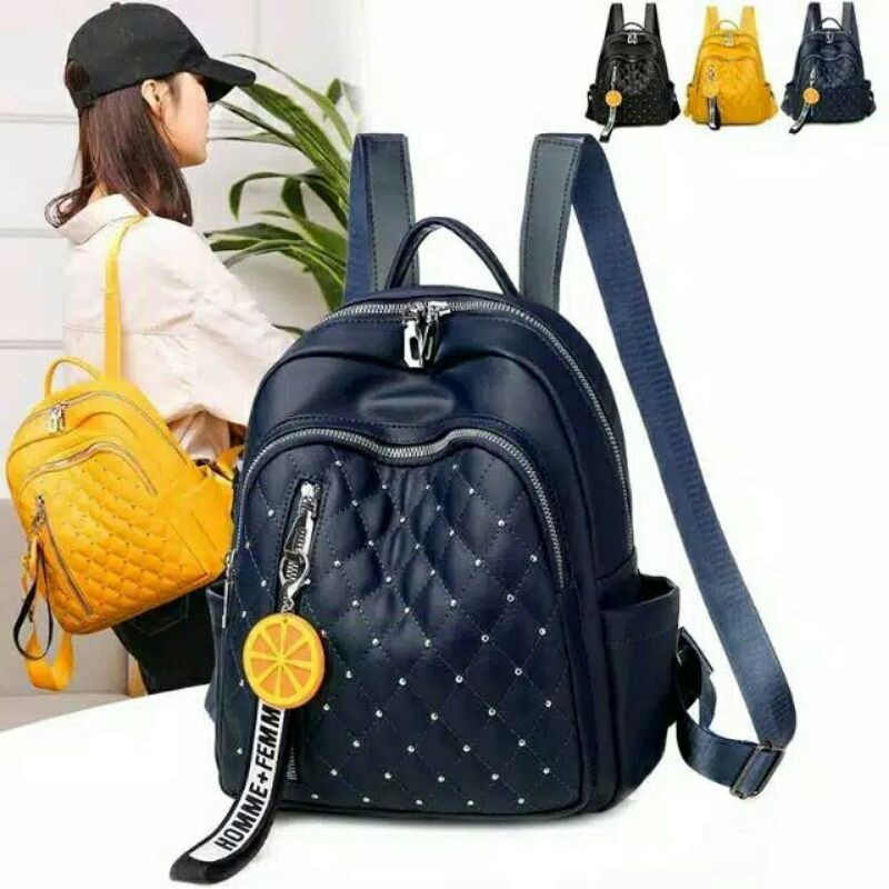 TAS TREND MASA KINI 2020/RANSEL LEMON SEMI KULIT BEST SELLER FASHION