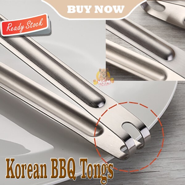 KOREAN BBQ Capitan Makanan Stainless 30CM jepitan makanan Food TONGS